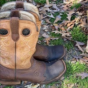 Wild West patterned cowboy boots